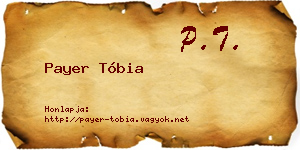 Payer Tóbia névjegykártya